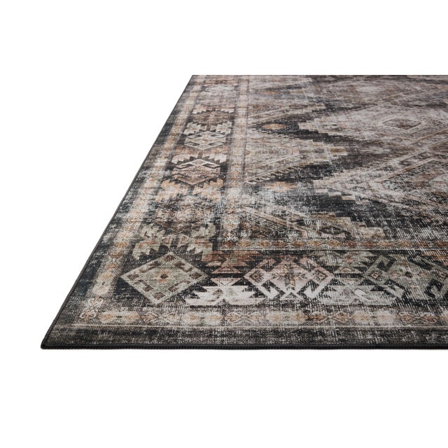 Contemporary Amber Lewis x Loloi Josie Ink / Earth 9'-0" x 12'-0" Machine Washable Area Rug For Sale - Image 3 of 6