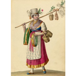 Michela De Vito, Costume Naples, Returning from the Feast of the Madonna Di Montevergine, 1800s, Paper For Sale