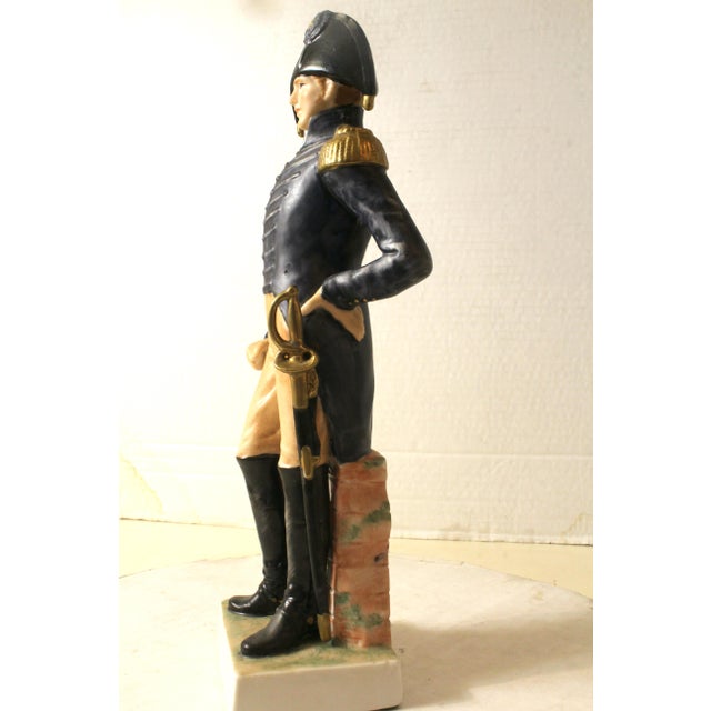 Vintage Sadek 1814 U S Army General Staff Officer Figurine Hand-Painted Porcelain For Sale - Image 14 of 15