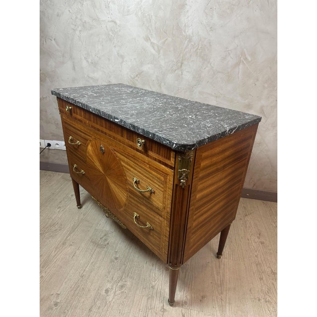 Vintage Louis XVI Style Commode, 1940s For Sale - Image 4 of 14