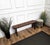 Rustic Antique Italian Minimal Rustic Wooden Bench, 1890s For Sale - Image 3 of 9