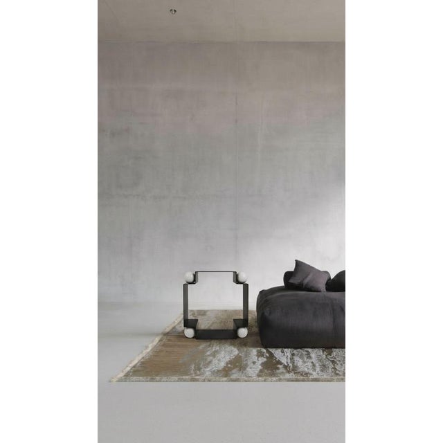 Yin Yang Side Table in Steel and Porcelain by Auste Ost For Sale - Image 13 of 17