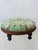 Antique Footstool Reupholstered in Designer Fabric For Sale - Image 4 of 8
