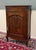 French Antique French Louis XV Style Cabinet Cupboard With Drawer Carved Oak C. 1920s For Sale - Image 3 of 18