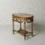 Traditional 19th Century Belgian Marble & Walnut Accent Table For Sale - Image 3 of 4