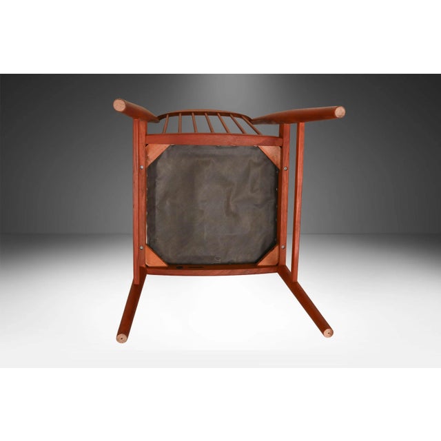 Brown 1960s Teak Dining Chairs Arne Vodder Sibast Mobler Model 422 Set of 10 For Sale - Image 8 of 12