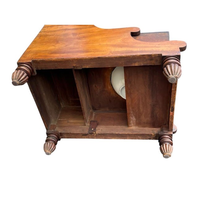 Antique English Bed Steps, Commode. Side Table For Sale - Image 10 of 15