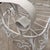 1960s 1960s Romantic Wrought Iron Garden Peacock Chairs and Settee After Salterini - Set of 3 For Sale - Image 5 of 10