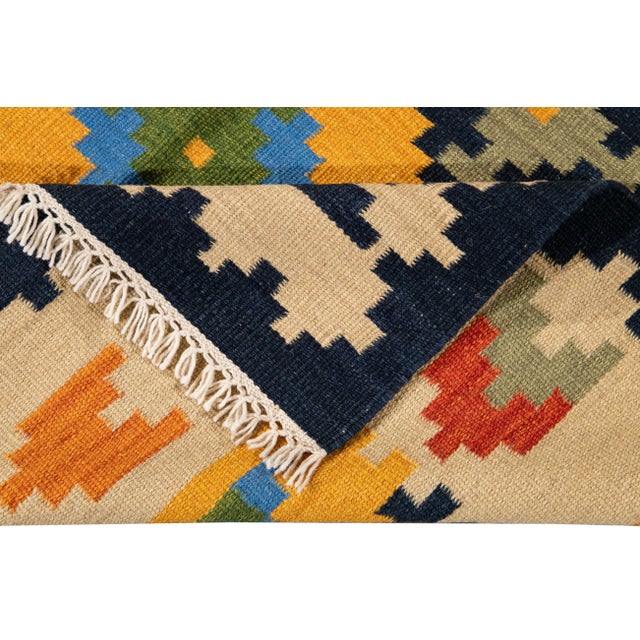 Modern 21st Century Modern Kilim Rug 5 '6'' X 8' 1''. For Sale - Image 3 of 11