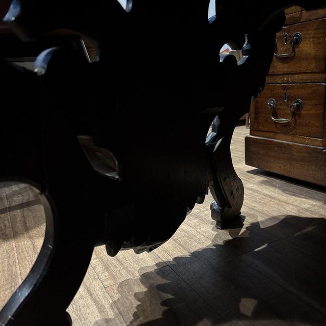 Victorian Italian Carved Walnut Low Lamp Table For Sale - Image 12 of 14