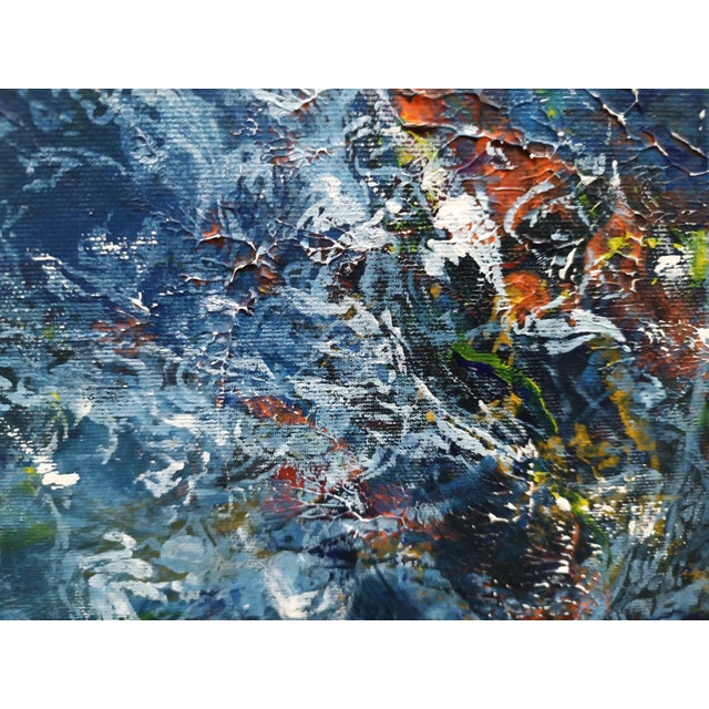 Maroon Ovidiu Kloska, Angel Waiting 237, Acrylic on Canvas For Sale - Image 8 of 10