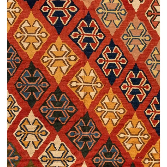 Kilim, a word of Turkish origin, denotes a pileless textile of many uses produced by one of several flat-weaving...