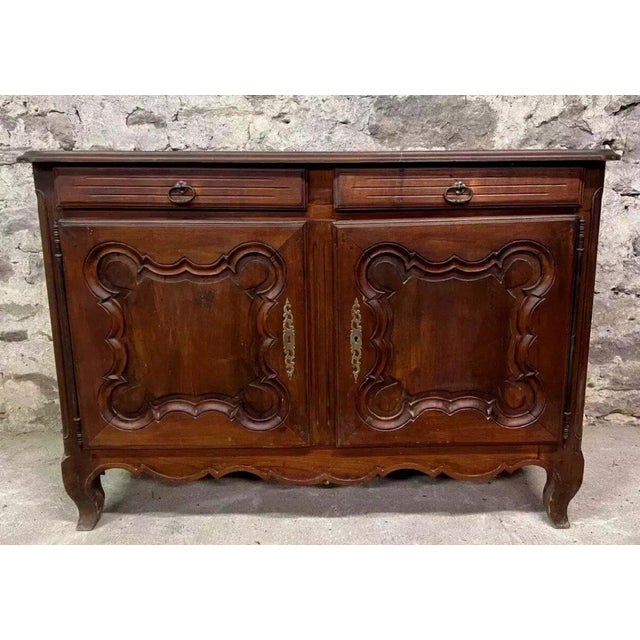 Louis XV Sideboard in Oak For Sale - Image 4 of 5