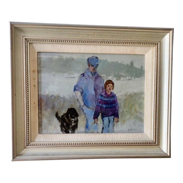 American Expressionist Oil Painting by Artist Helen St. Clair, 14” X 17” For Sale