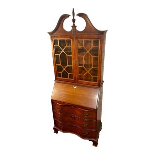 Early 20th Century Mahogany Secretary Desk For Sale