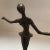 Vintage Cast Bronze Abstract Ballerina Figure For Sale - Image 12 of 13