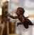 Italian Pair of 19th Century Italian Carved Walnut Flying Cherub Wall Sculptures For Sale - Image 3 of 5