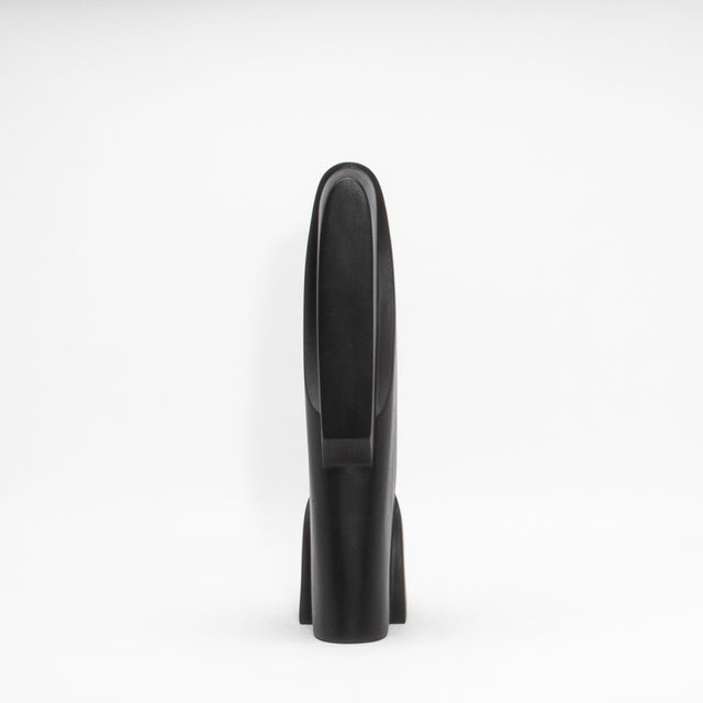 Modern Abstract Sculpture in Black Oak by Patrick Coard Paris For Sale - Image 9 of 9