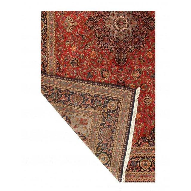 2010s Pasargad Rust Persian Hand Knotted Fine Kashan Design Rug- 10' X 16' For Sale - Image 5 of 10