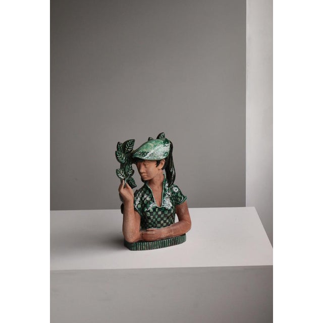 Helge Christoffersen, Young Woman, Denmark, 1940s, Ceramic For Sale - Image 17 of 18