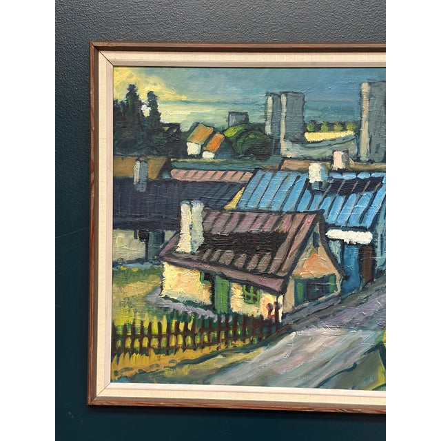 Mats Ahlberg, Northern District, Visby, 1960s, Oil on Panel, Framed For Sale - Image 18 of 18