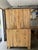 Chocolate 19th Century English Pine Linen Press (C. 1840) For Sale - Image 8 of 9