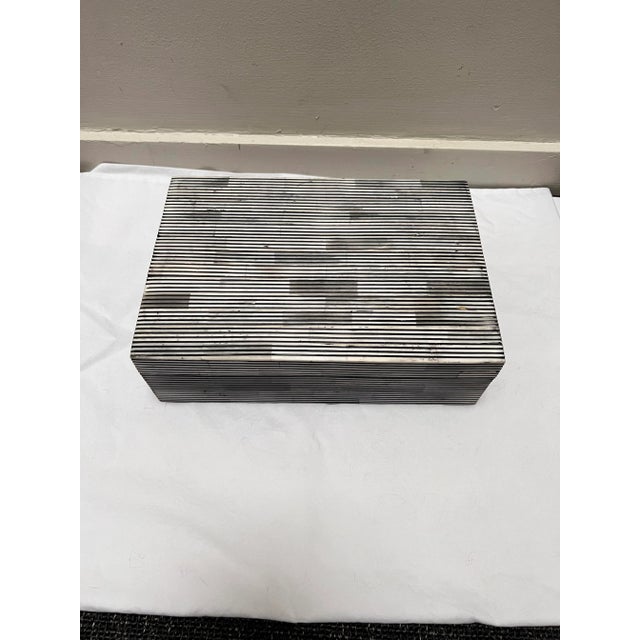 2020s Elk Home Inlay Bone Box For Sale - Image 5 of 5