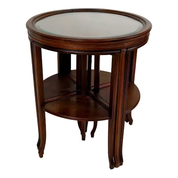 Vintage Art Nouveau Nesting Table by Louis Majorelle For Sale