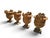 Impruneta Terracotta Urns with Faun Heads and Acanthus Leaves, Italy, 1950, Set of 4 For Sale - Image 3 of 9