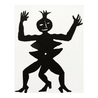 1975 Calder Original Lithograph Dm07212 Derriere Le Miroir For Sale