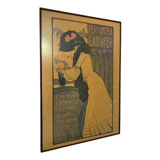 Art Nouveau Poster for Ladivfer Perfumeries by Francisco De Cidón, 1903 For Sale