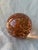 Mid 20th Century Vintage Controlled Bubble Amber Glass Paper Weight For Sale - Image 5 of 13