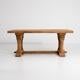 Wood Brutalist Oak Dining Table For Sale - Image 7 of 13