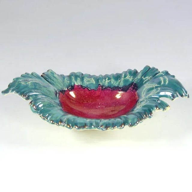 Green Italian Ceramic Dish from Sicas Sesto Fiorentino, 1960s For Sale - Image 8 of 11