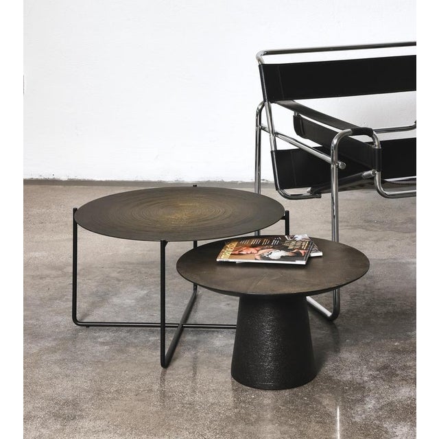 Black Concentric Gold Isola 500 Coffee Table by Disain1971 For Sale - Image 8 of 10