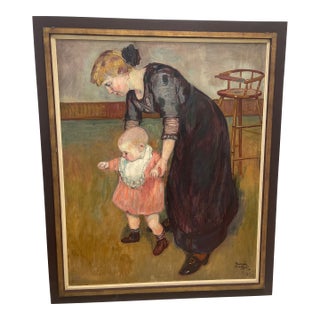 1910s Raphael Dubois Painting, Framed For Sale
