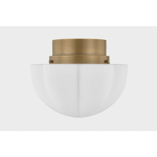 Hudson Valley Lighting Hudson Valley Lighting Seabrook 15 in. 1 Light Flush Mount in Historic Bronze Finish For Sale - Image 4 of 6
