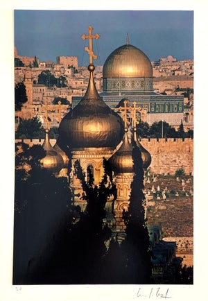 Marc Riboud, Vintage Color Photograph Old City Jerusalem Temple Mount Marc Riboud Photo 1973, 1973