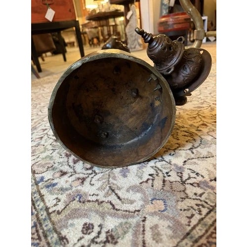 19th Century Bronze Sculpture Monk With Burnt Fingers Attributed to P. Dubois or G. Gueyton For Sale - Image 9 of 9