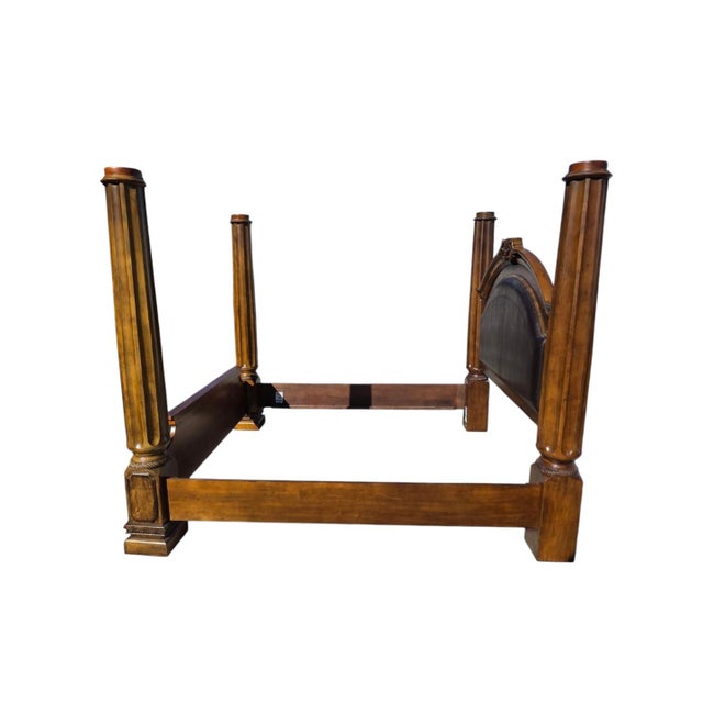 Traditional Tall Traditional King Four Poster Bed, 83”h For Sale - Image 3 of 10