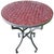 Burgundy Moroccan Mosaic Table For Sale In Orlando - Image 6 of 6