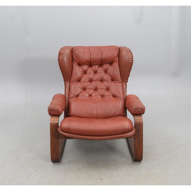 Ear-Patch Chair in Mouled Wood, 1960s For Sale - Image 3 of 8
