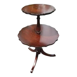Early 20th Century Mahogany Two-Tier Dumbwaiter Desert Table