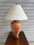Late 20th Century Pair of Wildwood Mid-Century Modern Brass Wood Table Lamps With Original Shades For Sale - Image 11 of 12