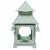 Sage Green & Lavender Tulip Pagoda Lantern, Medium For Sale - Image 4 of 4