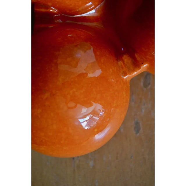 Orange Ceramic by Roberto Rigon for Bertoncello, 1970s For Sale - Image 10 of 13