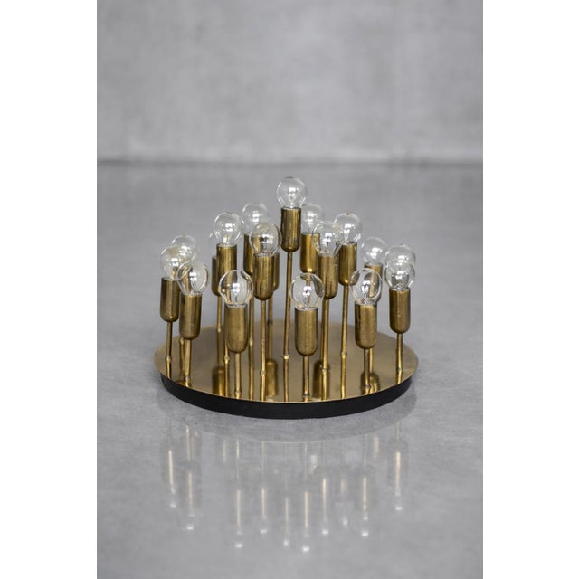 Mid-Century Modern German Atomic Brass Ceiling Lamp from Cosack Leuchten, 1960s For Sale - Image 9 of 18