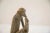 Metal Vintage African Sitting Monkey Eating Sculpture For Sale - Image 7 of 8