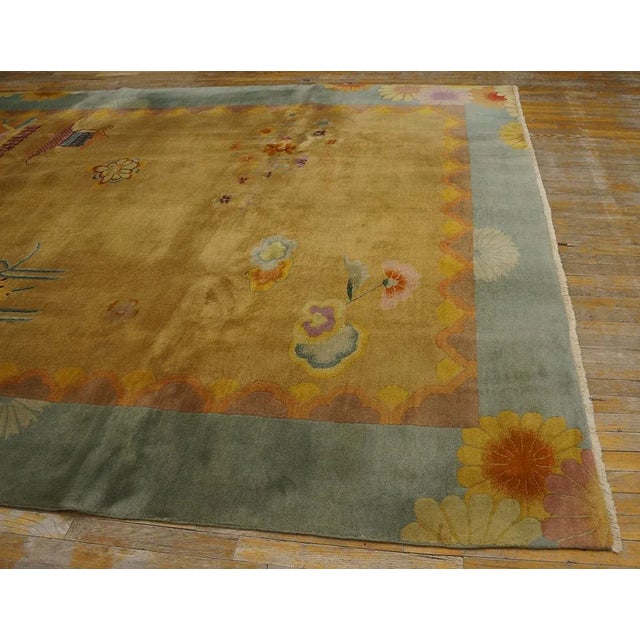 Art Deco 1920s Chinese Art Deco Carpet By Nichols Atelier ( 8'10" x 11'3" - 269 x 343 ) For Sale - Image 3 of 12