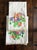 Vintage Hand Painted Hand Towel / Tea Towels or Kitchen Towel Lace Trim Ivory With Floral Bird Painting For Sale In Miami - Image 6 of 9
